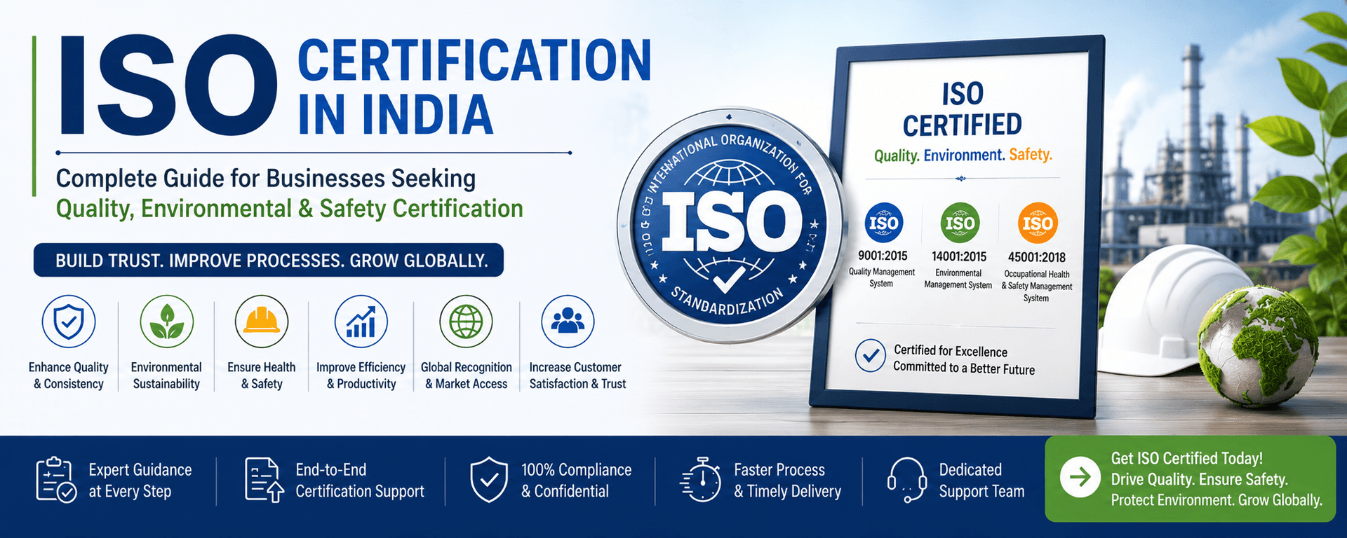 ISO Certification in India — Quality, environmental and safety management systems