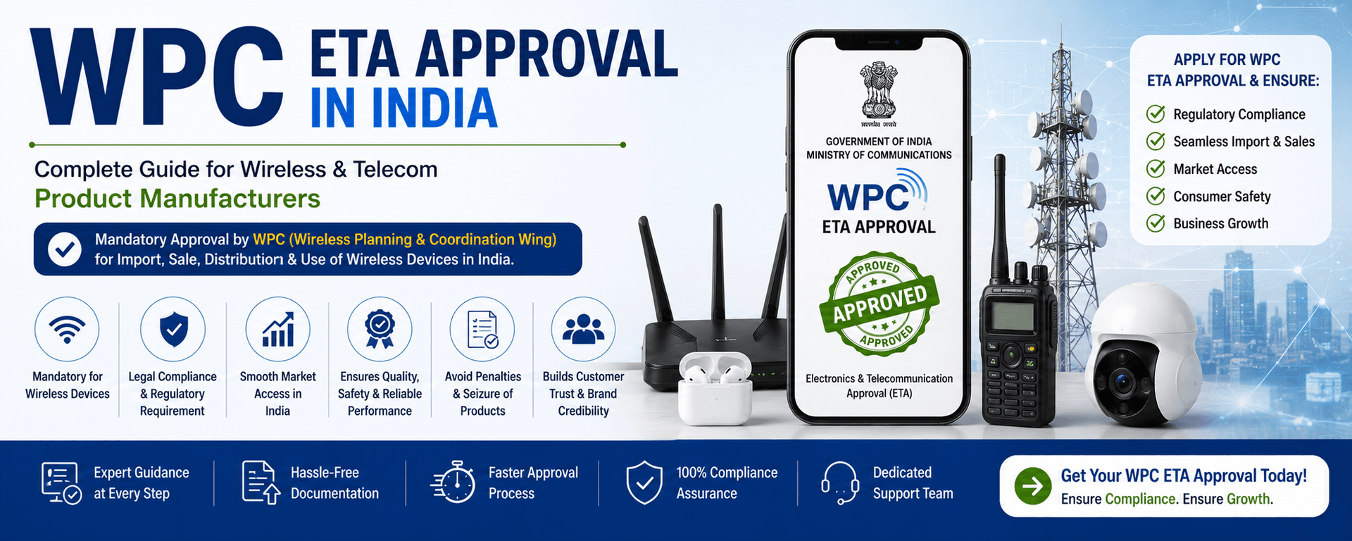 WPC ETA Approval in India — Wireless and telecom product compliance