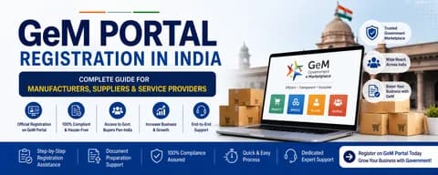 GeM Portal Registration in India — Government e-Marketplace seller onboarding
