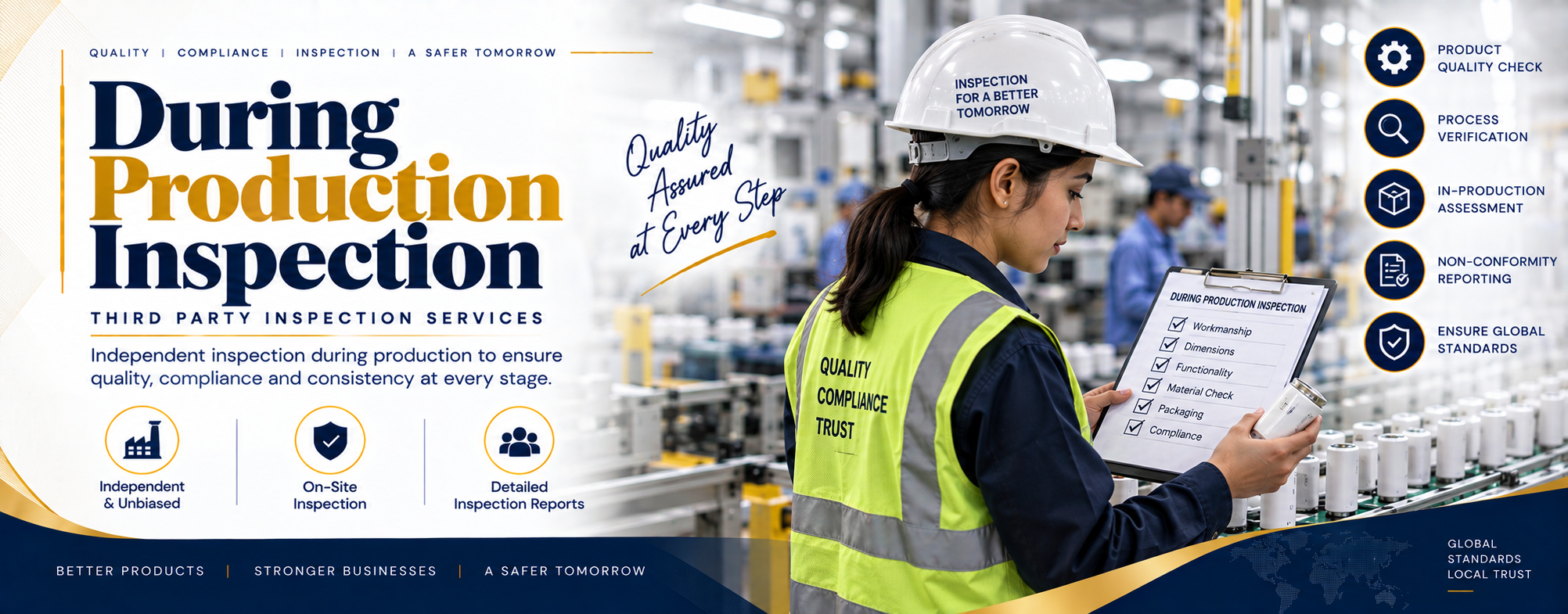 During Production Inspection (DPI) Services in India — Catch defects while production is still running