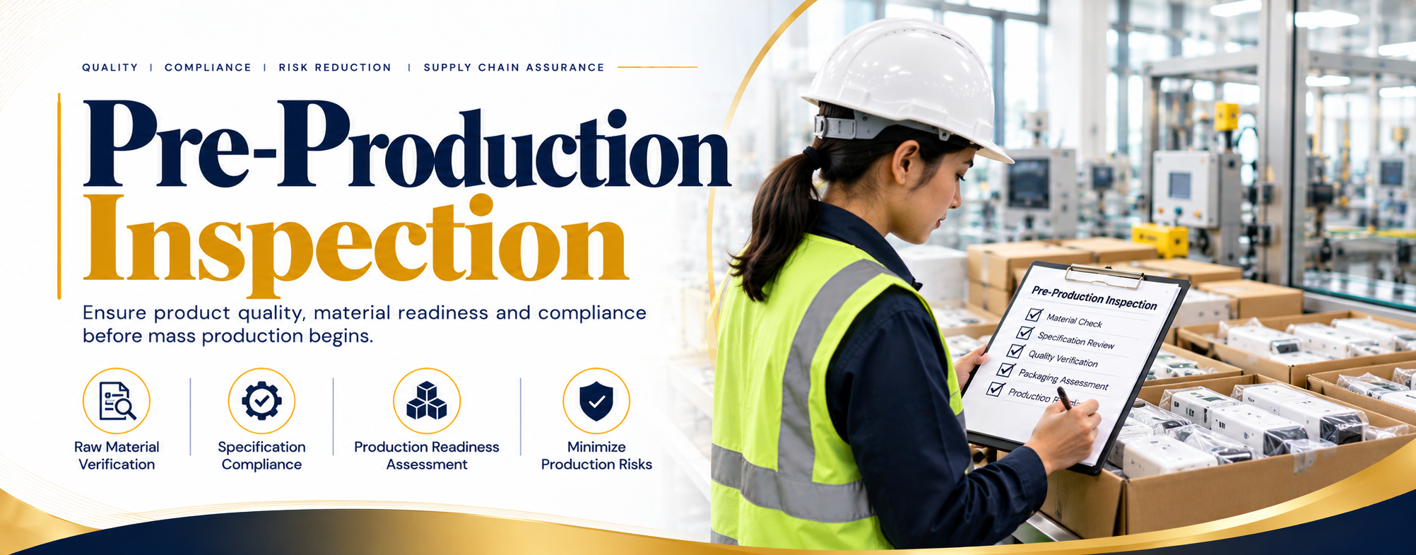 Pre-Production Inspection (PPI) Services in India — Catch quality problems before mass production